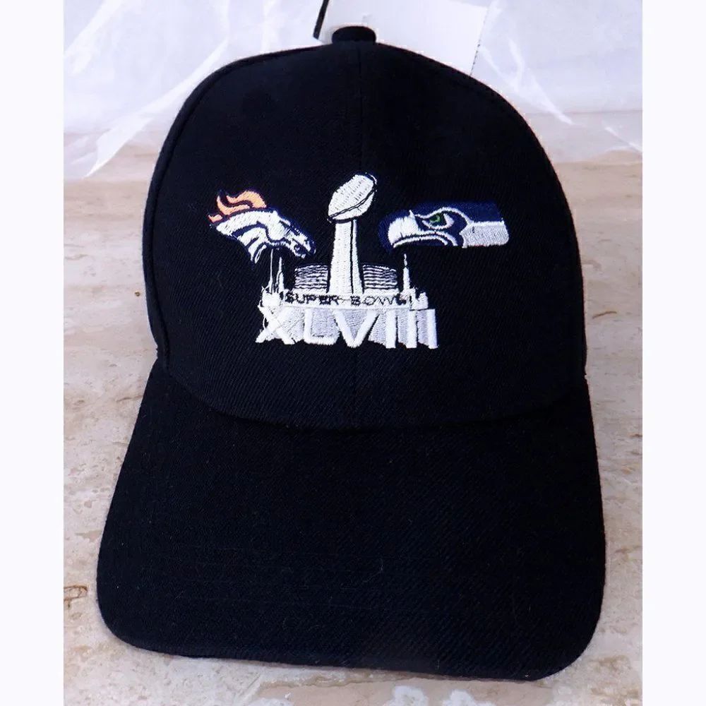 2013 Super Bowl Broncos v. Seahawks cap